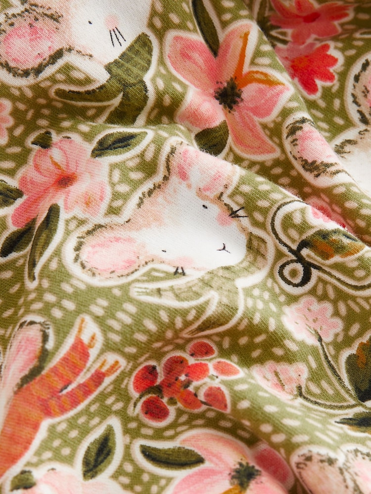 Orange/Vert Pumpkin - 3 Lot 100% Coton Manches longues Se blottir Pyjamas (9mths-12yrs) - Image 10 de 10
