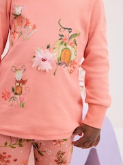 Orange/Vert Pumpkin - 3 Lot 100% Coton Manches longues Se blottir Pyjamas (9mths-12yrs) - Image 4 de 10