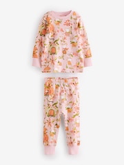 Orange/Vert Pumpkin - 3 Lot 100% Coton Manches longues Se blottir Pyjamas (9mths-12yrs) - Image 8 de 10