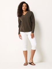 M&Co Brown Drop Shoulder Jumper - Image 2 of 5