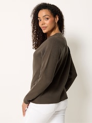M&Co Brown Drop Shoulder Jumper - Image 3 of 5