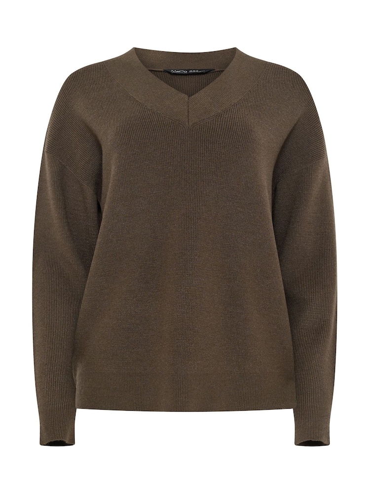 M&Co Brown Drop Shoulder Jumper - Image 5 of 5
