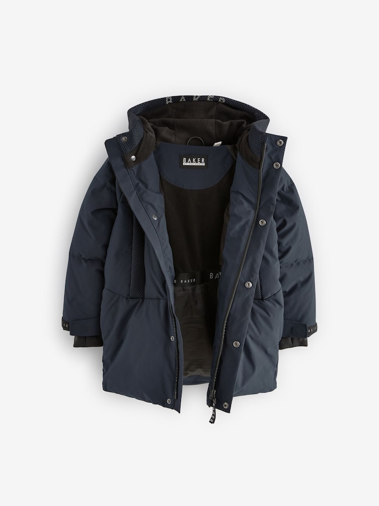 Baker by Ted Baker Shower Resistant Parka Coat - Image 9 of 13