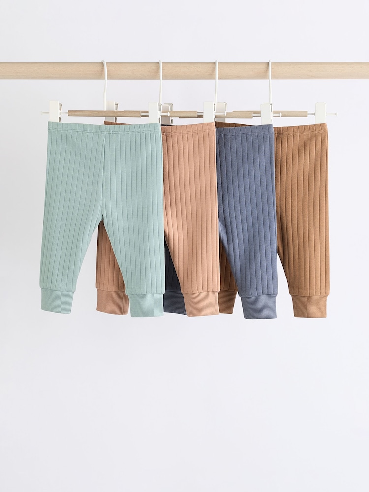 Minerals Rib Baby Leggings 4 Pack - Image 2 of 11