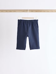 Navy/Brown Baby Joggers 3 Pack - Image 4 of 11