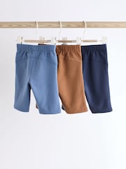 Navy/Brown Baby Joggers 3 Pack - Image 5 of 11
