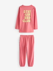 Ecru Cream/Pink Jogger Pyjamas 3 Pack (3-16yrs) - Image 4 of 14