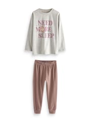 Ecru Cream/Pink Jogger Pyjamas 3 Pack (3-16yrs) - Image 5 of 14