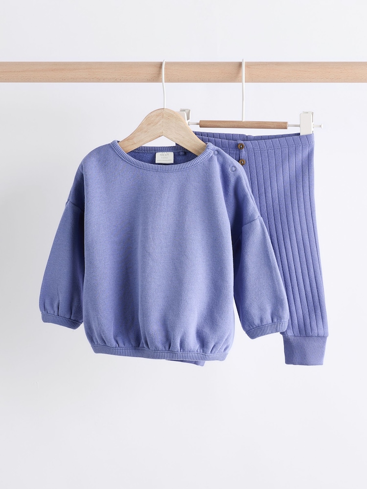Blau - Baby Sweatshirt und Leggings im Set - Bild 1 von 15
