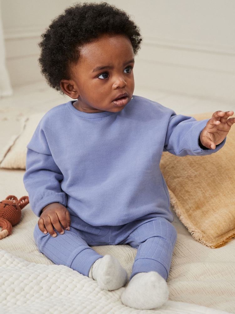Blau - Baby Sweatshirt und Leggings im Set - Bild 2 von 15