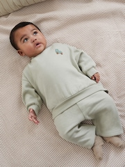 Sage Green Tractor - Conjunto de sudadera y pantalones de chándal para bebé - Imagen 1 de 15