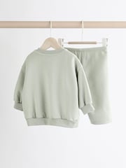 Sage Green Tractor - Conjunto de sudadera y pantalones de chándal para bebé - Imagen 7 de 15
