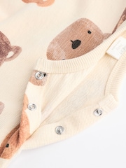 Neutral Bear Baby 100% Cotton Sweatshirt and Joggers Set - Image 12 of 13