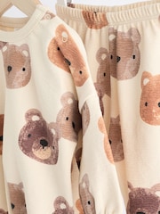 Neutral Bear Baby 100% Cotton Sweatshirt and Joggers Set - Image 9 of 13