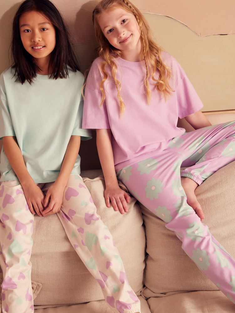 Pastelno vijolična/modra - Pižama Joggers 2 Pack (3-16let) - Slika 1 iz 9 Pastelno vijolična/modra - Pižama Joggers 2 Pack (3-16let) - Slika 1 iz 9
