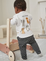Black/White Baby Top And Leggings Set - Image 2 of 14