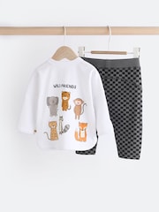 Black/White Baby Top And Leggings Set - Image 5 of 14