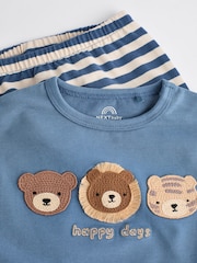 Navy Stripe Baby Top And Leggings Set - Image 11 of 14