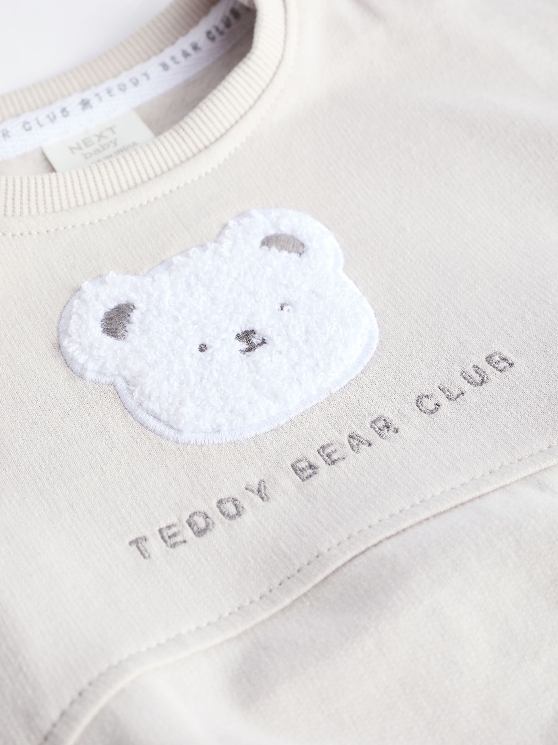 Buy Grey Bear Baby 100% Cotton Sweatshirt And Leggings Set 2 Piece from  Next Luxembourg