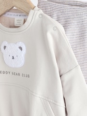 Grey Bear Baby 100% Cotton Sweatshirt And Leggings Set 2 Piece - Image 8 of 14
