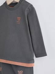 Black/Brown Baby Top And Leggings Set - Image 7 of 11