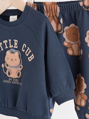 Navy Lion - Conjunto de sudadera y pantalones de chándal para bebé - Imagen 7 de 13