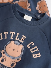 Navy Lion - Conjunto de sudadera y pantalones de chándal para bebé - Imagen 8 de 13