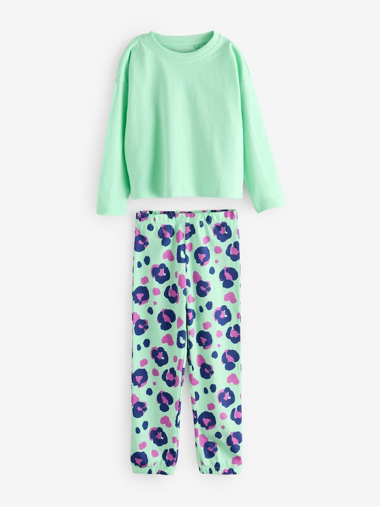 Bright Animal Print Joggers Pyjamas 3 Pack (3-16yrs) - Image 7 of 9