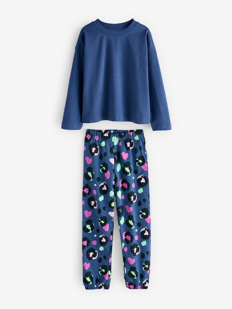 Bright Animal Print Joggers Pyjamas 3 Pack (3-16yrs) - Image 8 of 9
