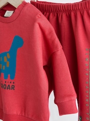 Rdeča z motivom dinozavra - Komplet majice in hlač za dojenčke - Slika 11 iz 15