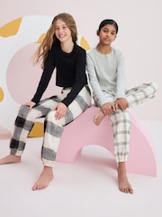 Noir/Gris - Lot de 2 pyjamas à carreaux tissés (3-16 ans) - Image 1 de 10