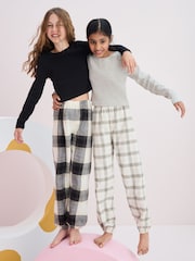 Noir/Gris - Lot de 2 pyjamas à carreaux tissés (3-16 ans) - Image 2 de 10
