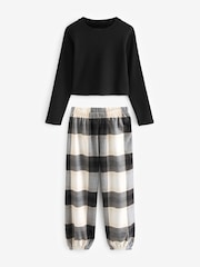 Noir/Gris - Lot de 2 pyjamas à carreaux tissés (3-16 ans) - Image 6 de 10