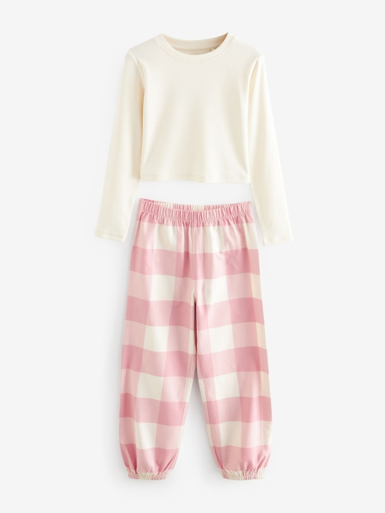 Pink Woven Check Pyjamas 2 Pack (3-16yrs) - Image 6 of 9