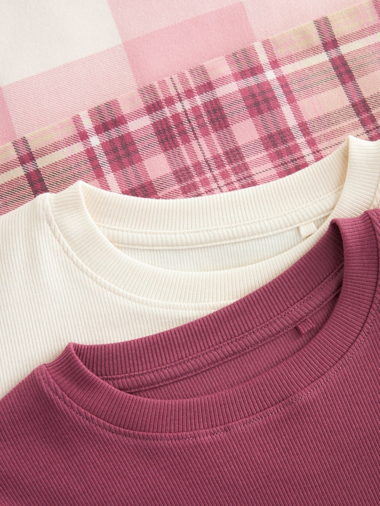 Pink Woven Check Pyjamas 2 Pack (3-16yrs) - Image 8 of 9