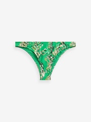 Myleene Klass Green Aztec Foil High Leg Bikini Bottoms - Image 2 of 2