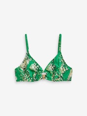 Myleene Klass Green Aztec Foil Non Pad Wired Bikini Top - Image 9 of 9