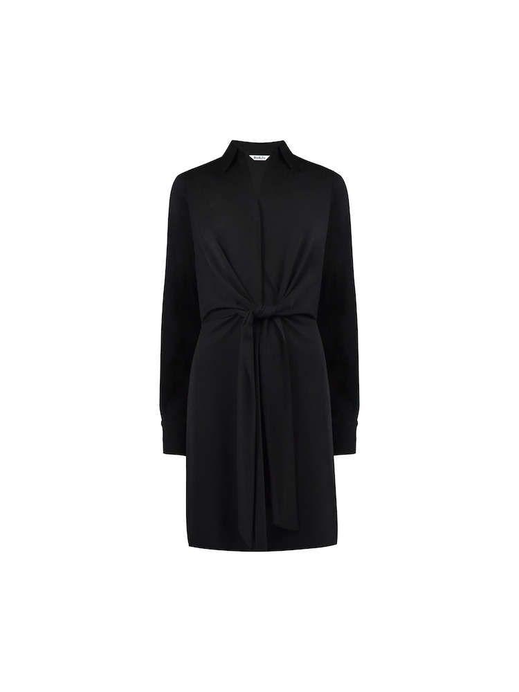 Ro&Zo Jersey Crepe Short Shirt Black Dress - Image 5 of 5