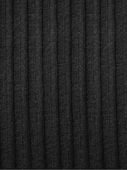 Ro&Zo Ribbed Button Detail Split Front Black Dress - Image 6 of 6