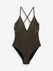 Myleene Klass Plunge Tummy Shaping Control Swimsuit - Image 5 of 5