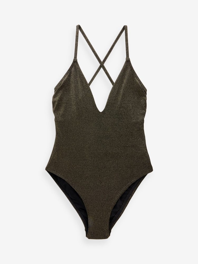 Myleene Klass Plunge Tummy Shaping Control Swimsuit - Image 5 of 5