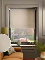 Natural Ready Made Brushed Blackout Roller Blind - Image 1 of 8