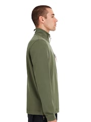 Зеленый - Sealskinz Bunwell Water Repellent Quarter Zip Funnel Neck Sweatshirt - Изображение 3 из 6