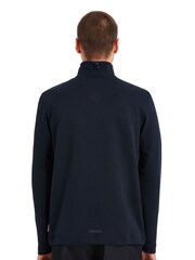 Синий - Sealskinz Bunwell Water Repellent Quarter Zip Funnel Neck Sweatshirt - Изображение 2 из 6