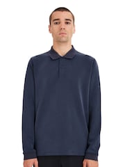 Sealskinz Blue Flordon Long Sleeve Soft Touch Polo Shirt - Image 1 of 6