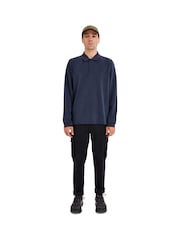 Sealskinz Blue Flordon Long Sleeve Soft Touch Polo Shirt - Image 3 of 6