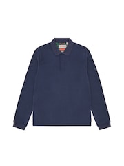 Sealskinz Blue Flordon Long Sleeve Soft Touch Polo Shirt - Image 6 of 6