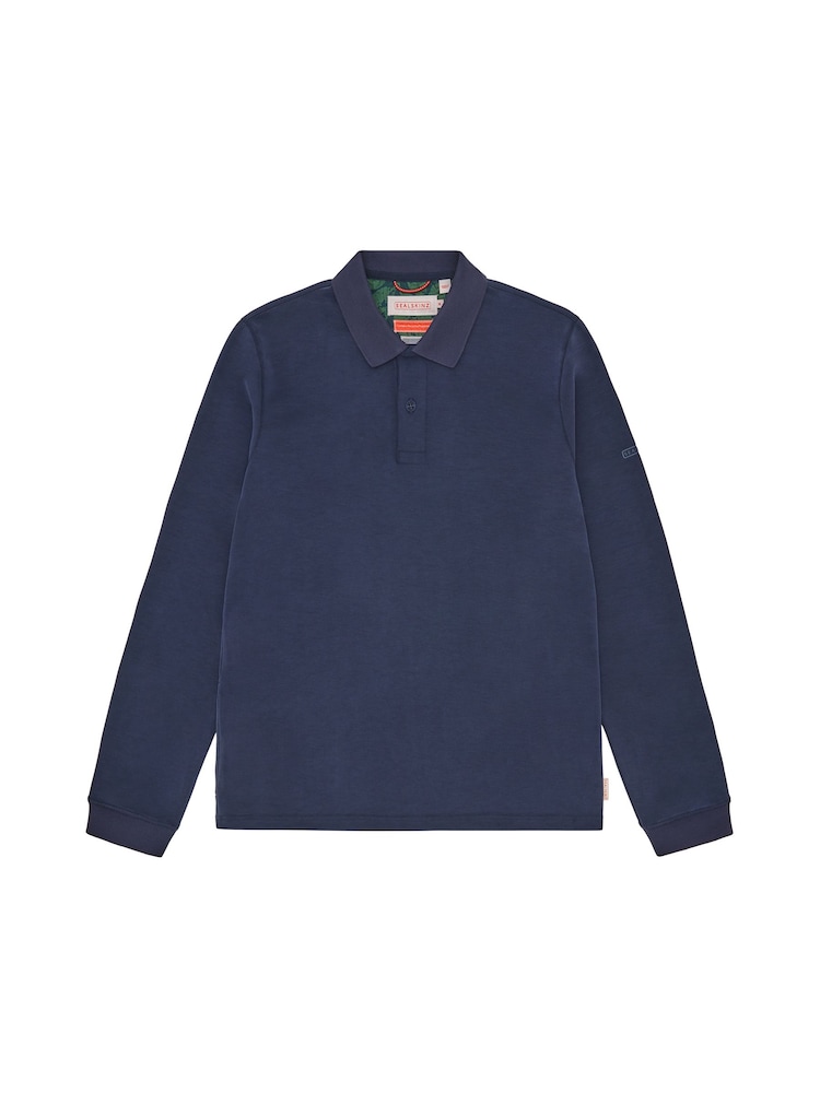 Sealskinz Blue Flordon Long Sleeve Soft Touch Polo Shirt - Image 6 of 6