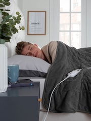Slumberdown Charcoal Grey Comfy Hugs 10 Temperature Settings Heated Throw - Image 2 of 7