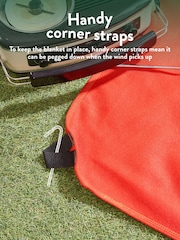 Slumberdown Orange Unwind Outside Waterproof Throw - Image 4 of 8